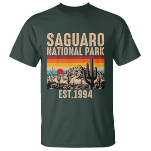 Retro Saguaro National Park Arizona EST 1994 T Shirt Desert Cactus Sunset Hiking Camping Nature Souvenir