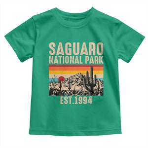 Retro Saguaro National Park Arizona EST 1994 Toddler T Shirt Desert Cactus Sunset Hiking Camping Nature Souvenir