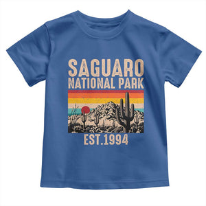 Retro Saguaro National Park Arizona EST 1994 Toddler T Shirt Desert Cactus Sunset Hiking Camping Nature Souvenir