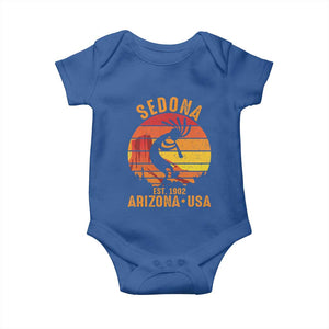 Retro Sedona Arizona Dancing Kokopelli Baby Onesie Southwest Native Symbol Desert Heritage Established 1902