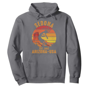 Retro Sedona Arizona Dancing Kokopelli Hoodie Southwest Native Symbol Desert Heritage Established 1902