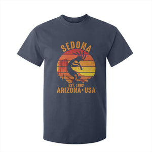 Retro Sedona Arizona Dancing Kokopelli T Shirt For Kid Southwest Native Symbol Desert Heritage Established 1902