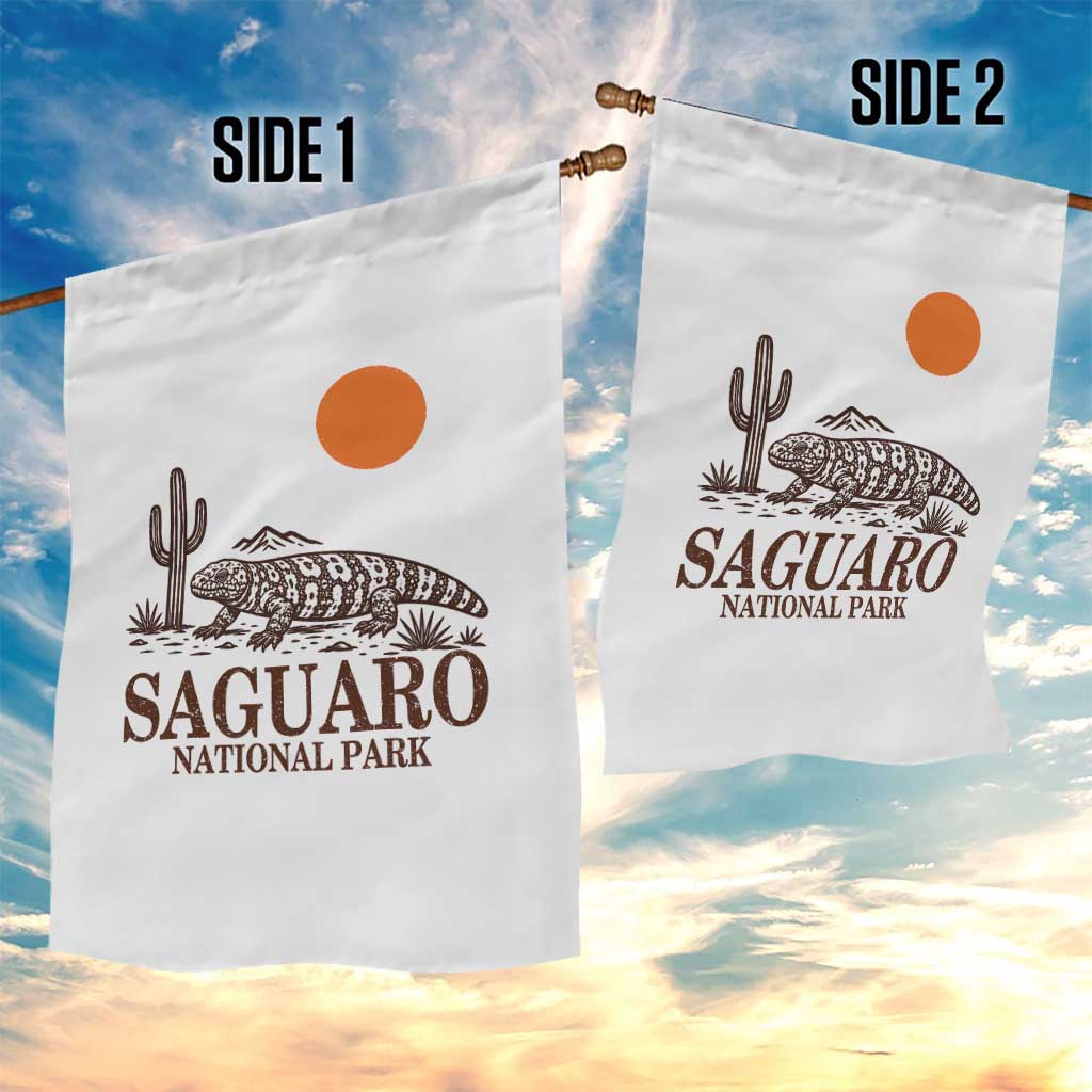 Saguaro National Park Gila Monster Hiking Arizona Garden Flag Desert Cactus Sunset Southwest Nature Tucson Souvenir Gift