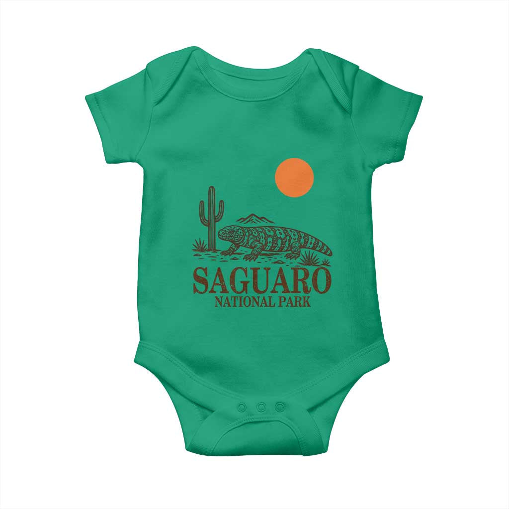 Saguaro National Park Gila Monster Hiking Arizona Baby Onesie Desert Cactus Sunset Southwest Nature Tucson Souvenir Gift