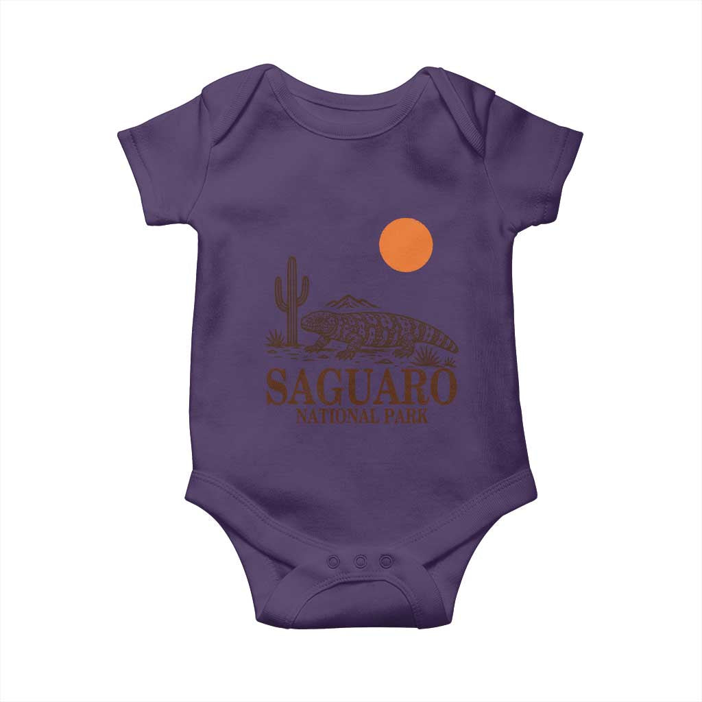 Saguaro National Park Gila Monster Hiking Arizona Baby Onesie Desert Cactus Sunset Southwest Nature Tucson Souvenir Gift