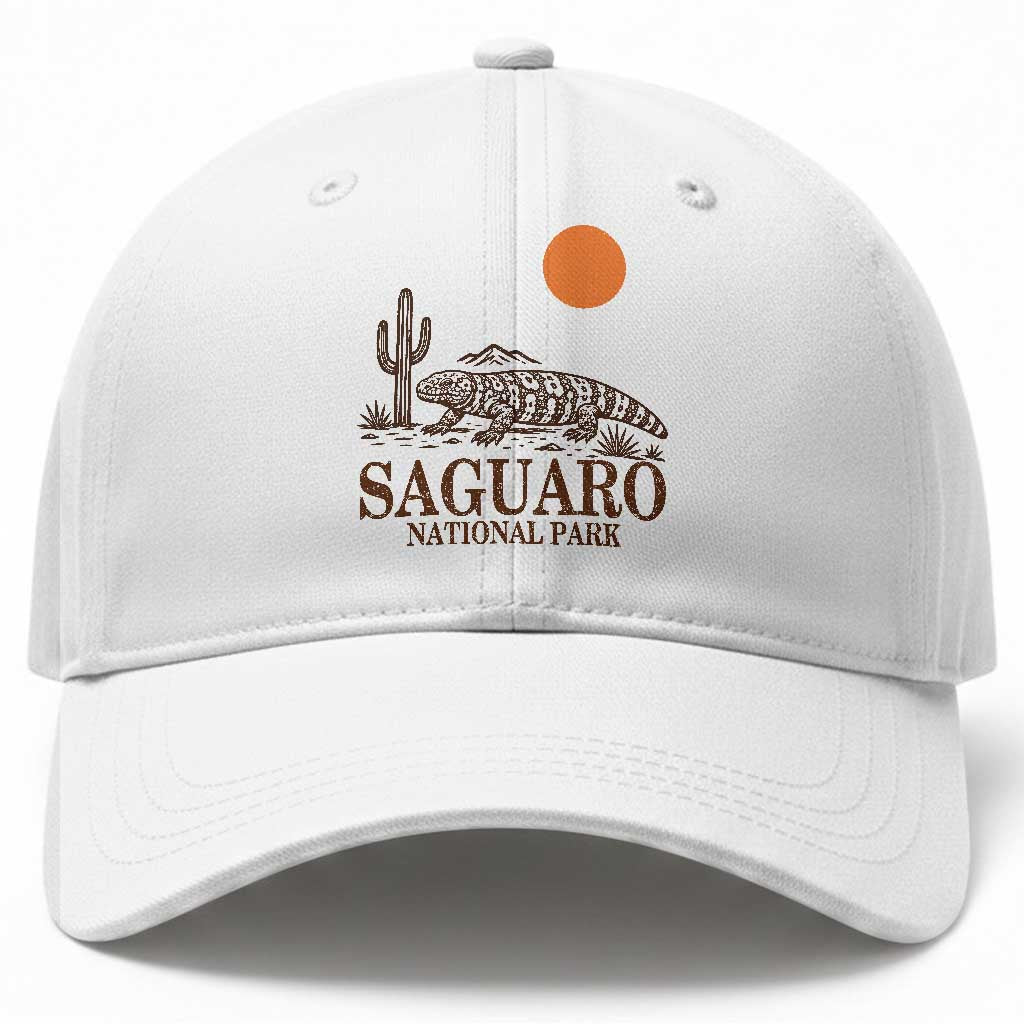 Saguaro National Park Gila Monster Hiking Arizona Baseball Cap Desert Cactus Sunset Southwest Nature Tucson Souvenir Gift TS14 Print Your Wear