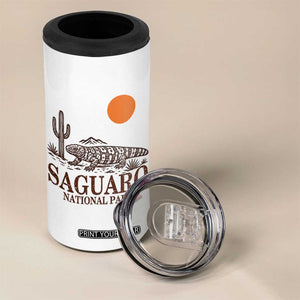 Saguaro National Park Gila Monster Hiking Arizona 4 in 1 Can Cooler Tumbler Desert Cactus Sunset Southwest Nature Tucson Souvenir Gift