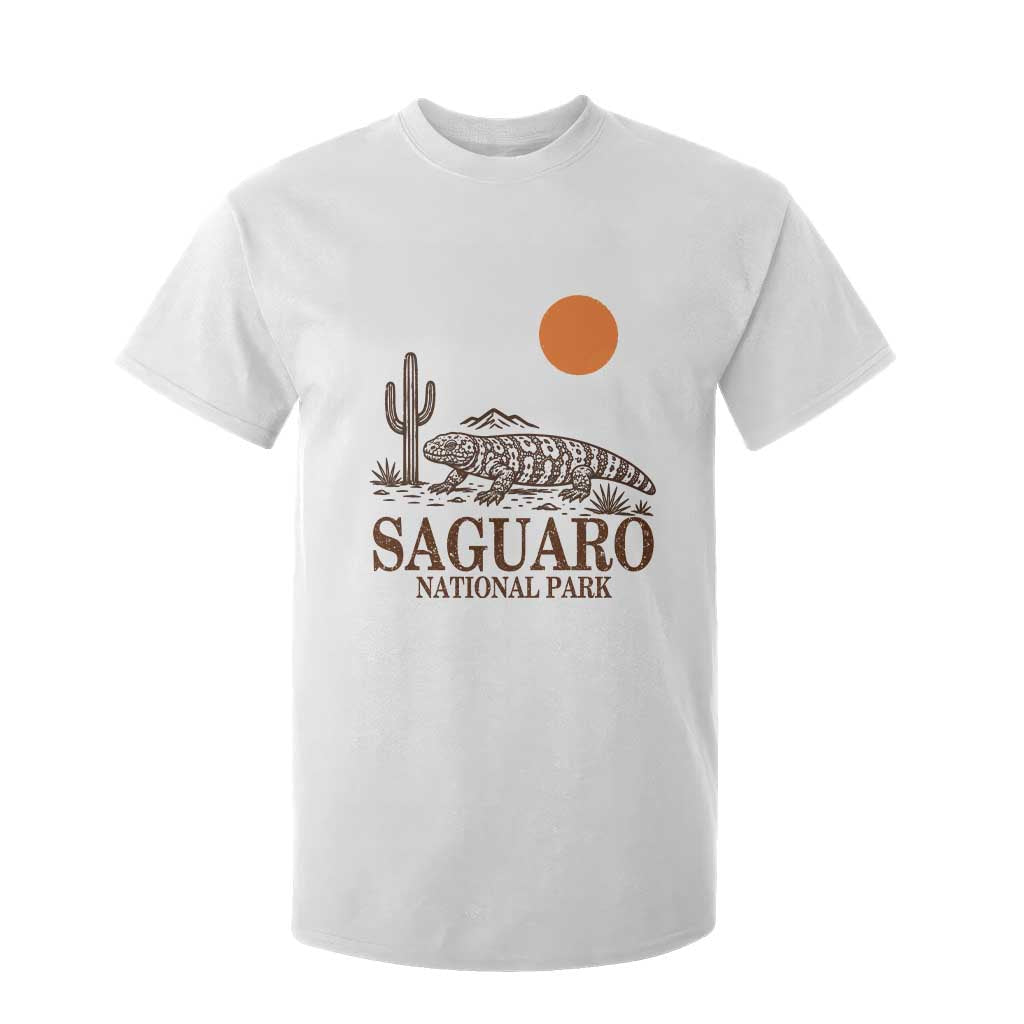 Saguaro National Park Gila Monster Hiking Arizona T Shirt For Kid Desert Cactus Sunset Southwest Nature Tucson Souvenir Gift TS14 White Print Your Wear