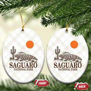 Saguaro National Park Gila Monster Hiking Arizona Ceramic Ornament Desert Cactus Sunset Southwest Nature Tucson Souvenir Gift