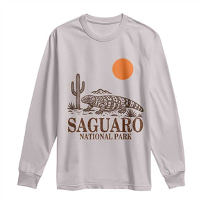Saguaro National Park Gila Monster Hiking Arizona Long Sleeve Shirt Desert Cactus Sunset Southwest Nature Tucson Souvenir Gift
