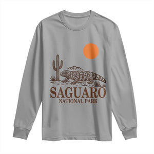 Saguaro National Park Gila Monster Hiking Arizona Long Sleeve Shirt Desert Cactus Sunset Southwest Nature Tucson Souvenir Gift