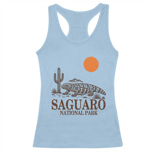 Saguaro National Park Gila Monster Hiking Arizona Racerback Tank Top Desert Cactus Sunset Southwest Nature Tucson Souvenir Gift