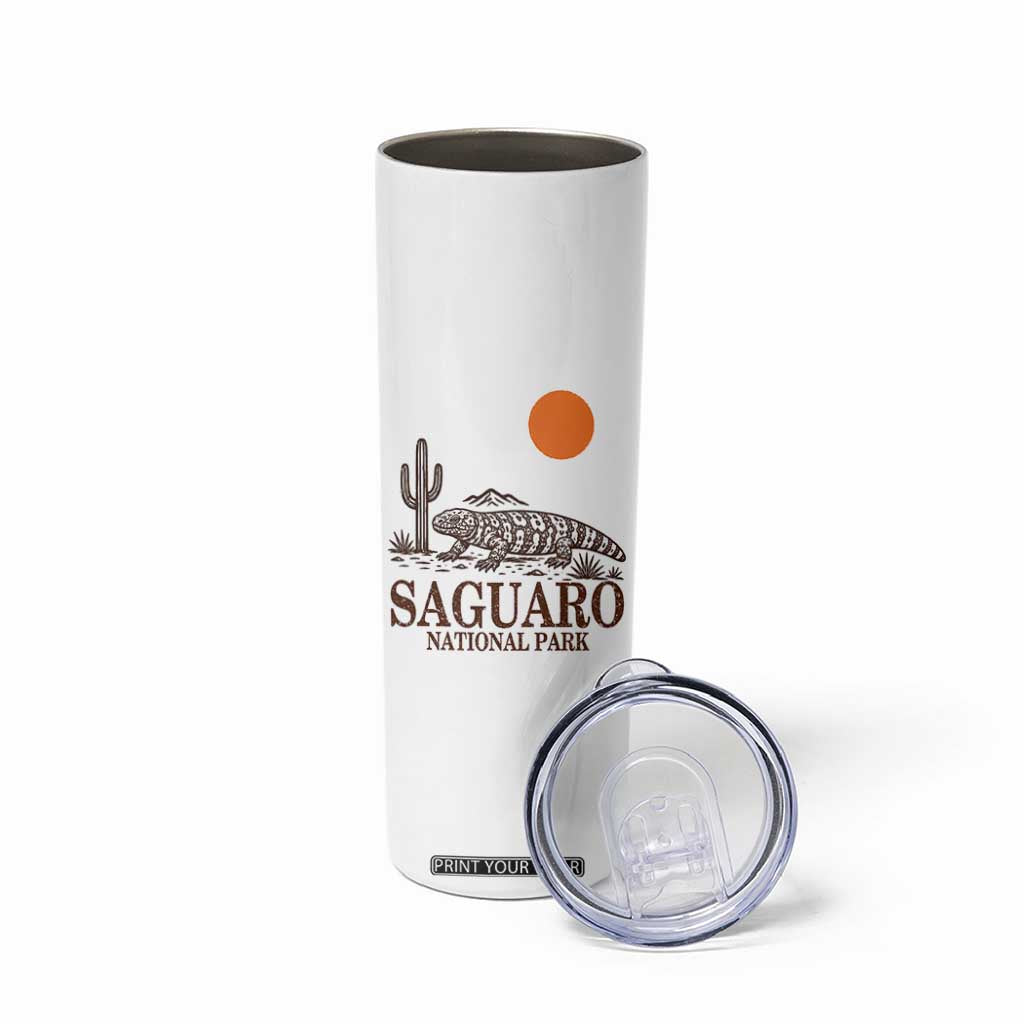 Saguaro National Park Gila Monster Hiking Arizona Skinny Tumbler Desert Cactus Sunset Southwest Nature Tucson Souvenir Gift