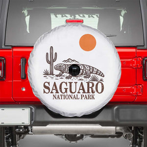 Saguaro National Park Gila Monster Hiking Arizona Spare Tire Cover Desert Cactus Sunset Southwest Nature Tucson Souvenir Gift TS14 White Print Your Wear