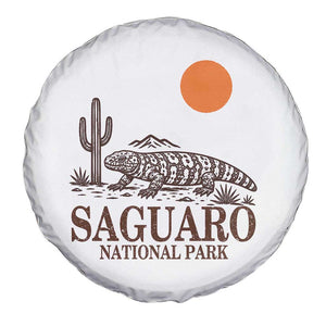 Saguaro National Park Gila Monster Hiking Arizona Spare Tire Cover Desert Cactus Sunset Southwest Nature Tucson Souvenir Gift TS14 Print Your Wear