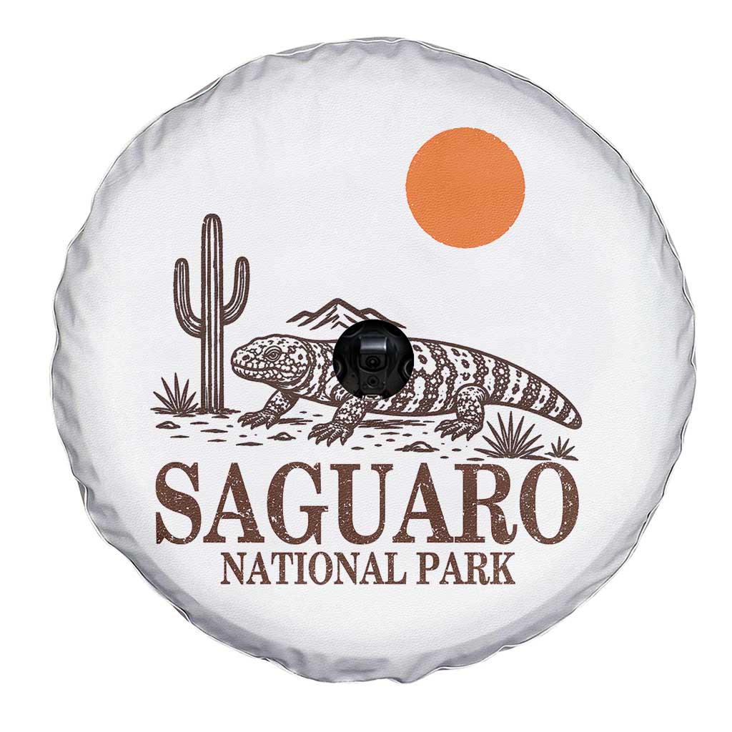 Saguaro National Park Gila Monster Hiking Arizona Spare Tire Cover Desert Cactus Sunset Southwest Nature Tucson Souvenir Gift TS14 Print Your Wear