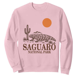 Saguaro National Park Gila Monster Hiking Arizona Sweatshirt Desert Cactus Sunset Southwest Nature Tucson Souvenir Gift