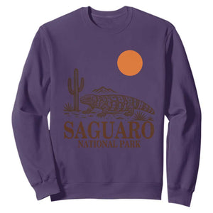 Saguaro National Park Gila Monster Hiking Arizona Sweatshirt Desert Cactus Sunset Southwest Nature Tucson Souvenir Gift
