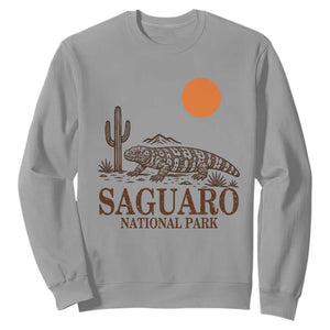 Saguaro National Park Gila Monster Hiking Arizona Sweatshirt Desert Cactus Sunset Southwest Nature Tucson Souvenir Gift