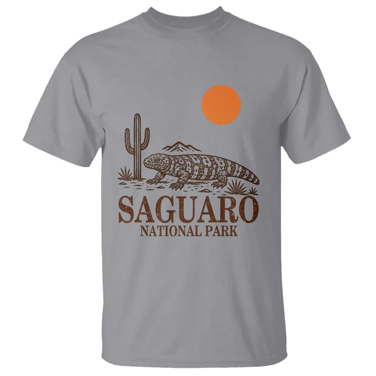 Saguaro National Park Gila Monster Hiking Arizona T Shirt Desert Cactus Sunset Southwest Nature Tucson Souvenir Gift