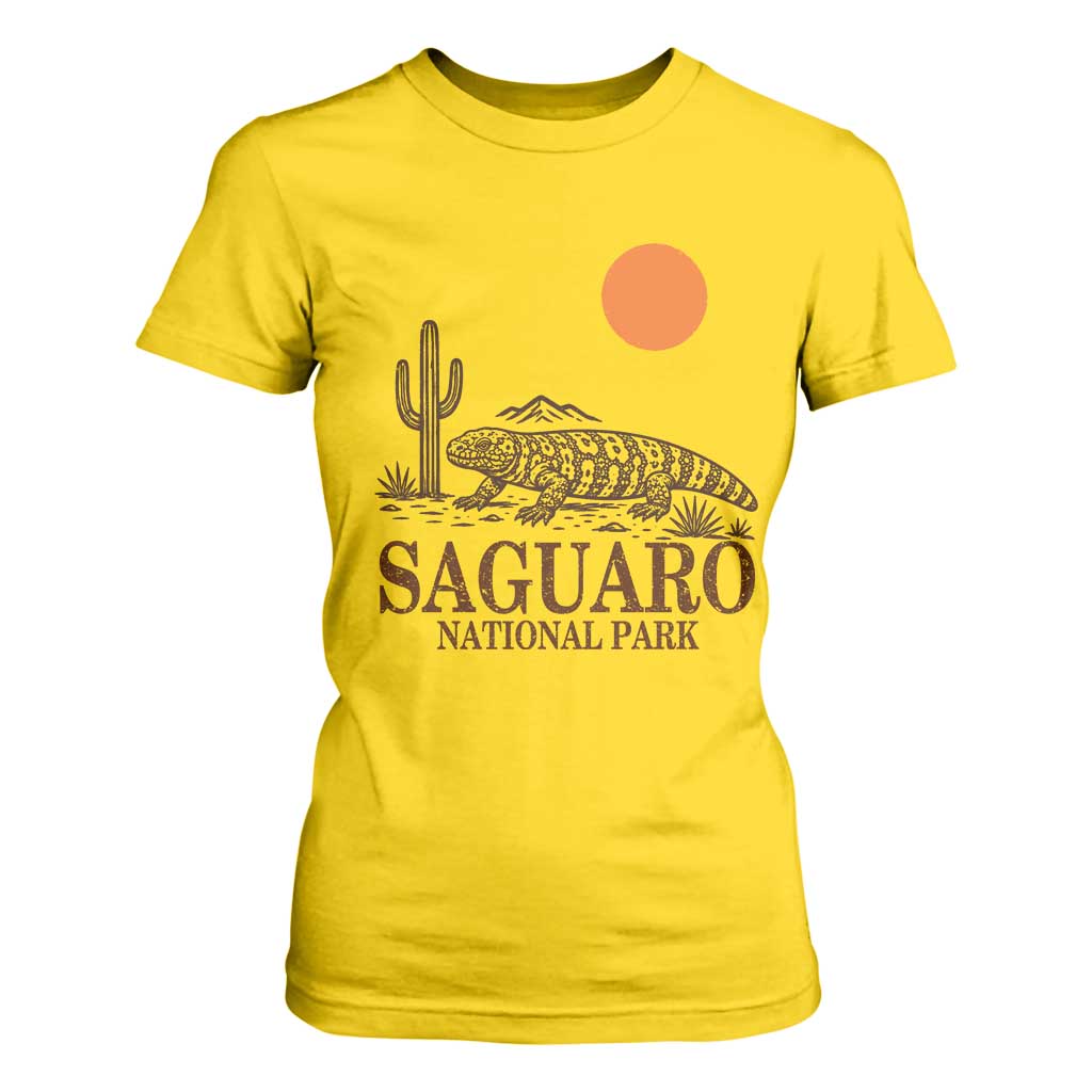 Saguaro National Park Gila Monster Hiking Arizona T Shirt For Women Desert Cactus Sunset Southwest Nature Tucson Souvenir Gift