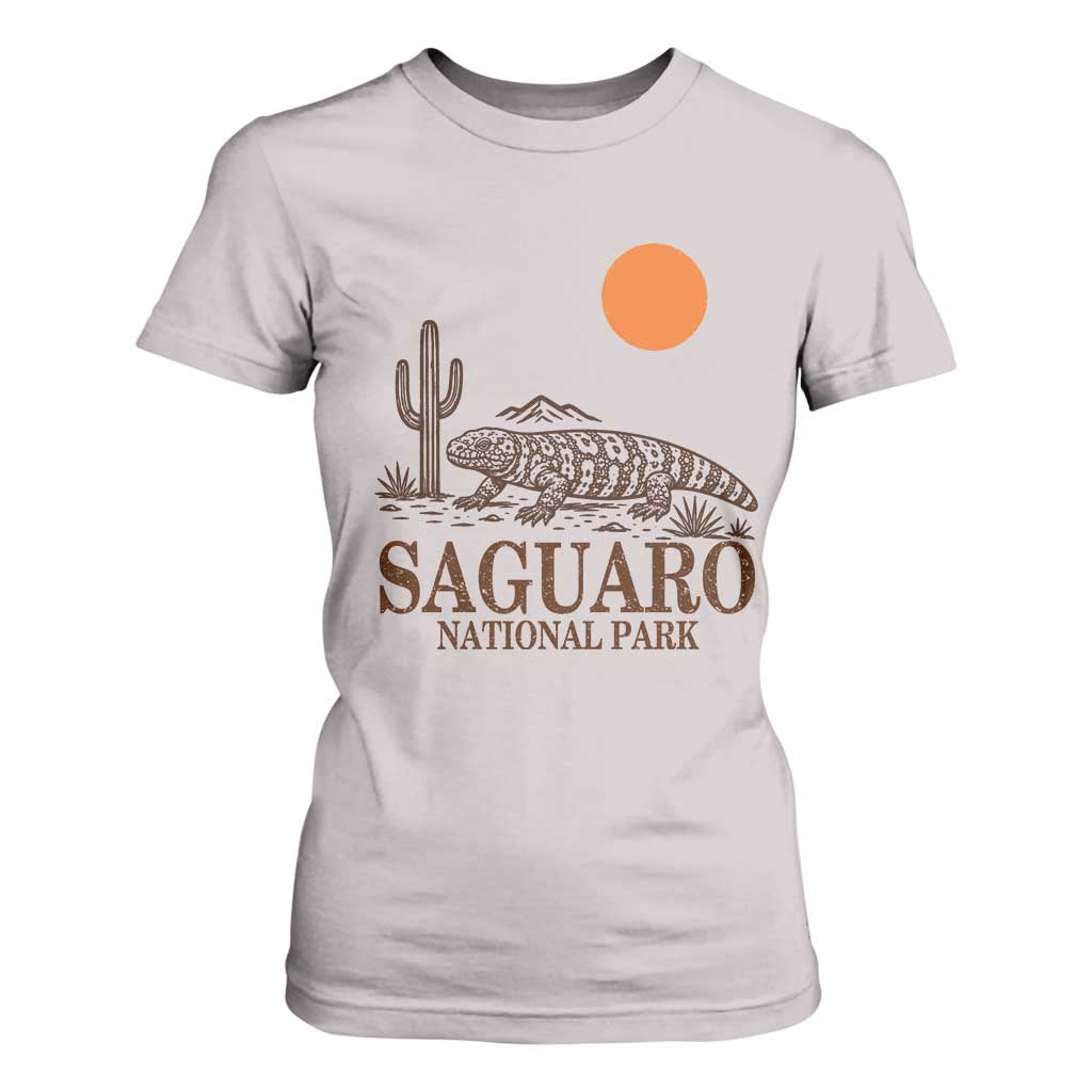 Saguaro National Park Gila Monster Hiking Arizona T Shirt For Women Desert Cactus Sunset Southwest Nature Tucson Souvenir Gift