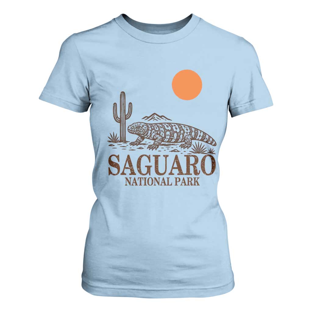 Saguaro National Park Gila Monster Hiking Arizona T Shirt For Women Desert Cactus Sunset Southwest Nature Tucson Souvenir Gift