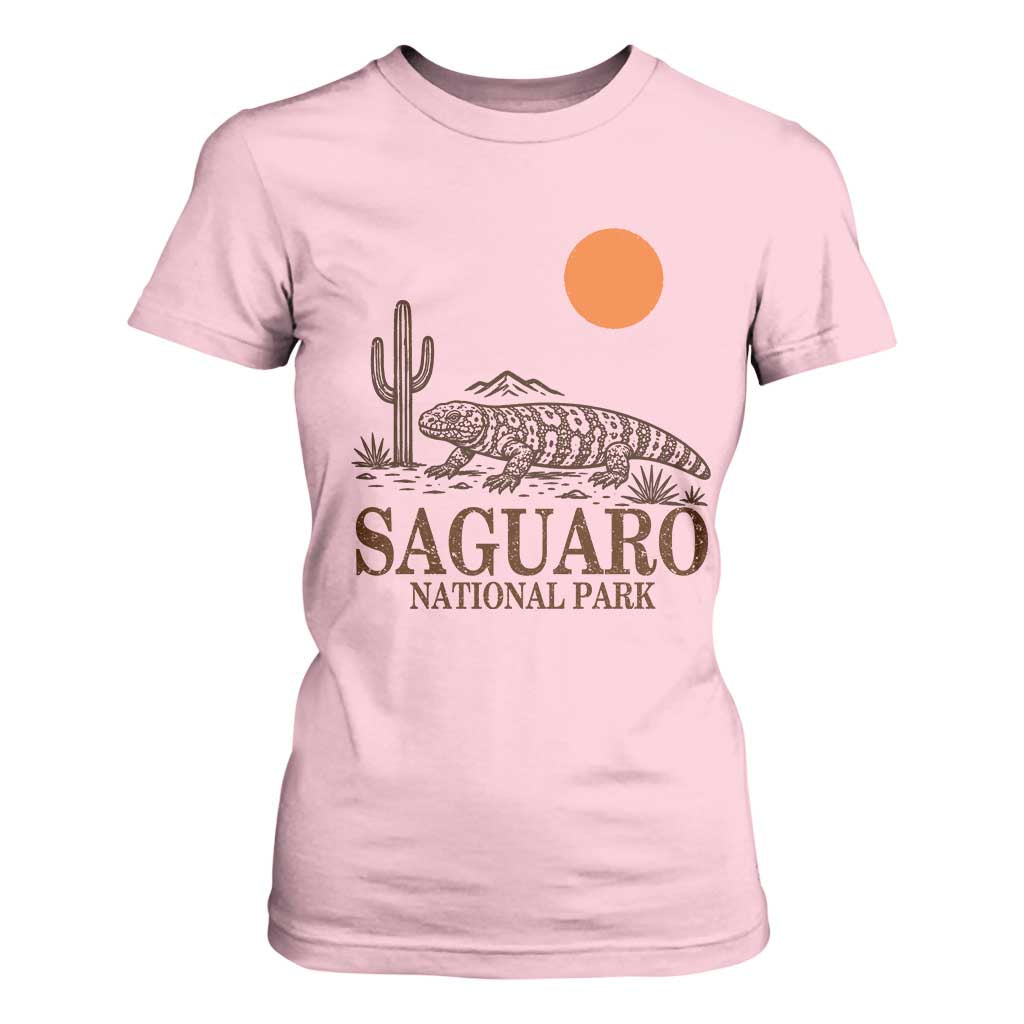 Saguaro National Park Gila Monster Hiking Arizona T Shirt For Women Desert Cactus Sunset Southwest Nature Tucson Souvenir Gift