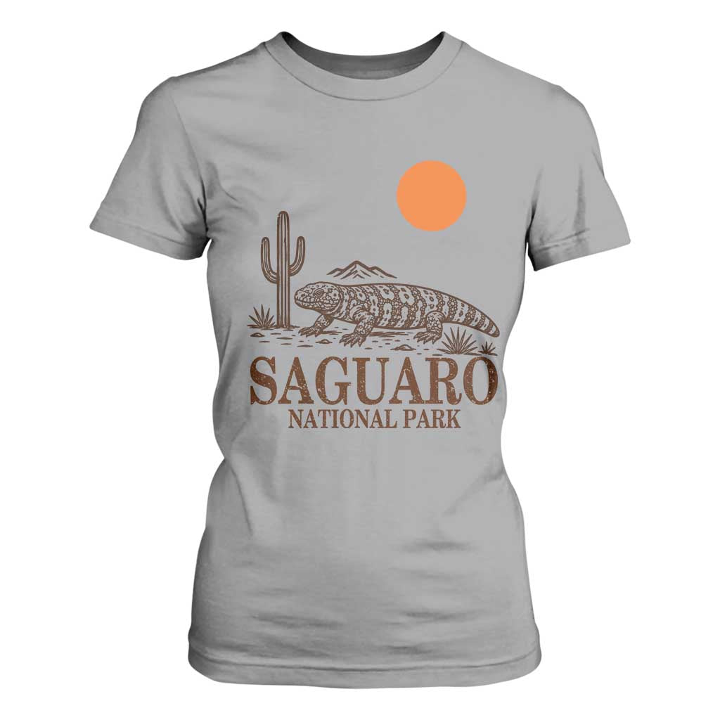Saguaro National Park Gila Monster Hiking Arizona T Shirt For Women Desert Cactus Sunset Southwest Nature Tucson Souvenir Gift