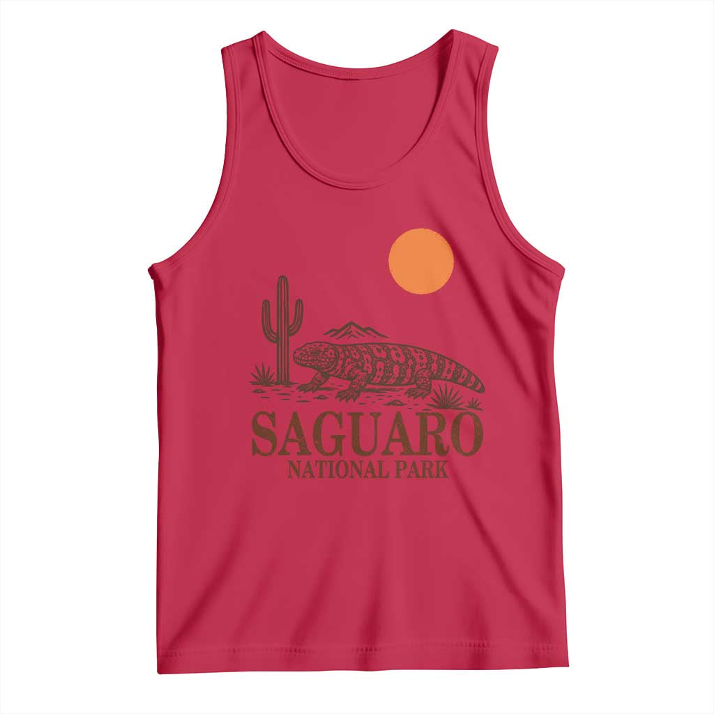 Saguaro National Park Gila Monster Hiking Arizona Tank Top Desert Cactus Sunset Southwest Nature Tucson Souvenir Gift