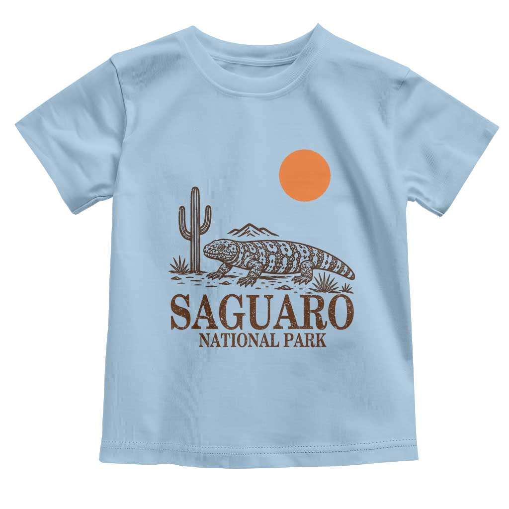 Saguaro National Park Gila Monster Hiking Arizona Toddler T Shirt Desert Cactus Sunset Southwest Nature Tucson Souvenir Gift