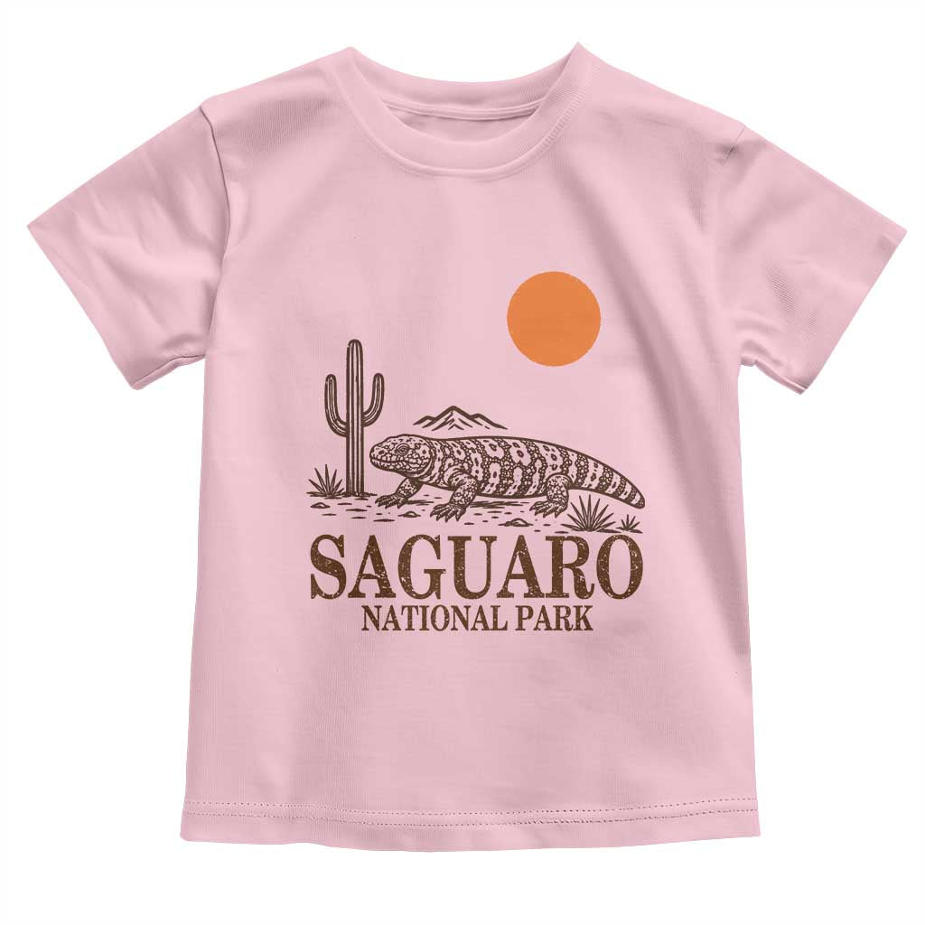 Saguaro National Park Gila Monster Hiking Arizona Toddler T Shirt Desert Cactus Sunset Southwest Nature Tucson Souvenir Gift
