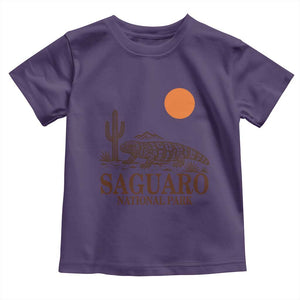 Saguaro National Park Gila Monster Hiking Arizona Toddler T Shirt Desert Cactus Sunset Southwest Nature Tucson Souvenir Gift