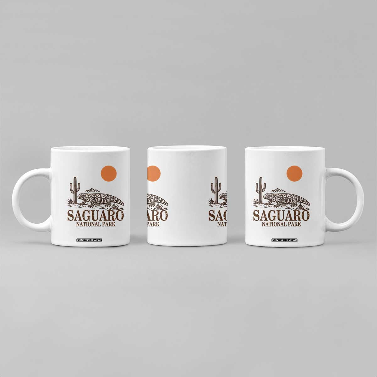 Saguaro National Park Gila Monster Hiking Arizona Coffee Mug Desert Cactus Sunset Southwest Nature Tucson Souvenir Gift