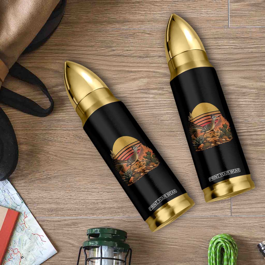 Retro Arizona Roadrunner Desert Sunset Bullet Tumbler Southwest Bird Wildlife Nature Lover TS14 Print Your Wear