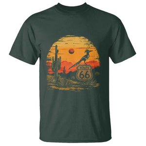 Route Highway 66 Roadrunner Desert Sunset Arizona T Shirt Cactus Landscape Texas Nevada Southwest Bird Lover