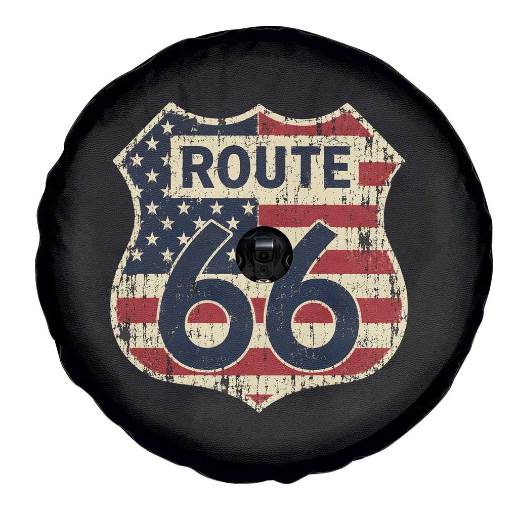 Route US 66 American Flag Americana Road Trip Spare Tire Cover TS14 Print Your Wear
