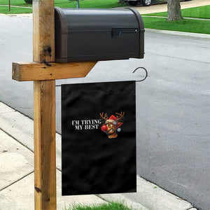 Funny Reindeer Christmas Meme Garden Flag I Am Trying My Best TS14 Print Your Wear