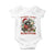 Funny Racoon Christmas Meme Baby Onesie Tummy Ache Survivor TS14 White Print Your Wear