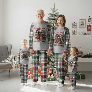 Funny Racoon Christmas Meme Plaid Pajama Set Tummy Ache Survivor TS14 Christmas Plaid Print Your Wear