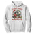 Funny Racoon Christmas Meme Hoodie Tummy Ache Survivor TS14 White Print Your Wear