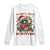 Funny Racoon Christmas Meme Long Sleeve Shirt Tummy Ache Survivor TS14 White Print Your Wear