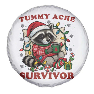 Funny Racoon Christmas Meme Spare Tire Cover Tummy Ache Survivor TS14 Print Your Wear