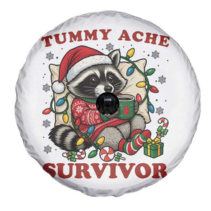Funny Racoon Christmas Meme Spare Tire Cover Tummy Ache Survivor TS14 Print Your Wear