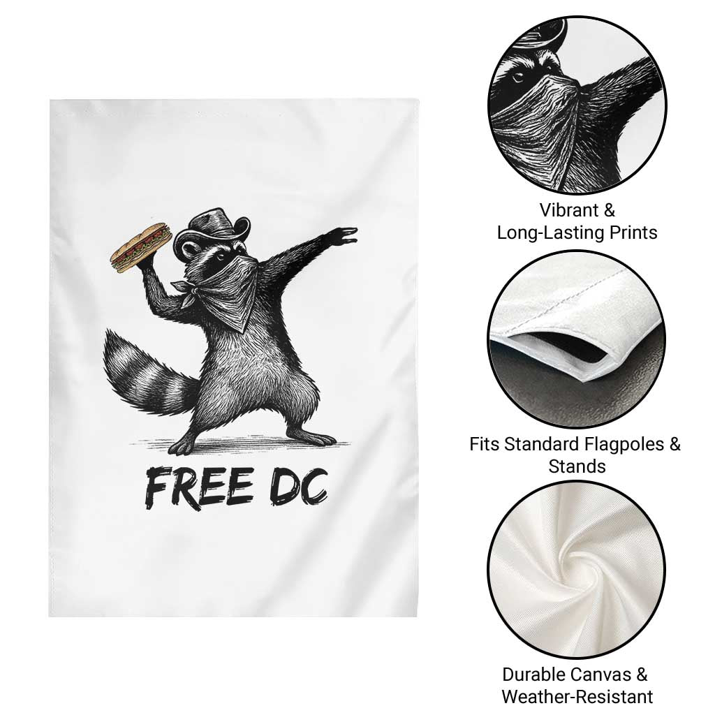 The Sandwich Guy Free DC Garden Flag Funny Racoon Meme TS14 Print Your Wear