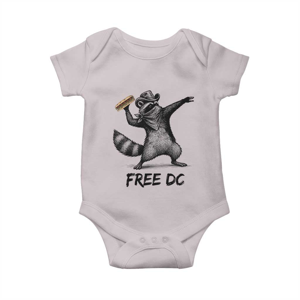 The Sandwich Guy Free DC Baby Onesie Funny Racoon Meme TS14 Ice Gray Print Your Wear
