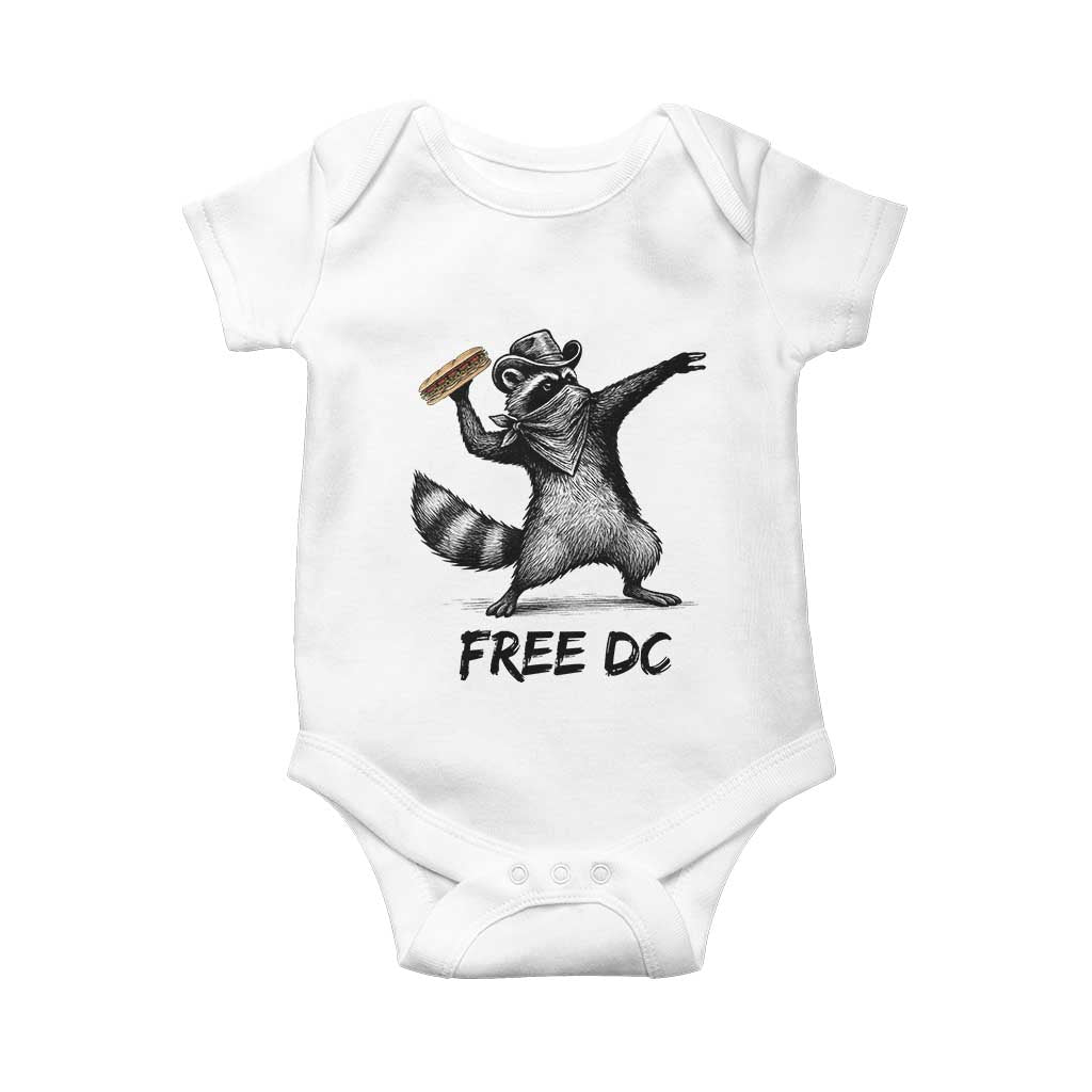 The Sandwich Guy Free DC Baby Onesie Funny Racoon Meme TS14 White Print Your Wear