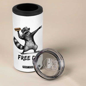 The Sandwich Guy Free DC 4 in 1 Can Cooler Tumbler Funny Racoon Meme - Print Your Wear
