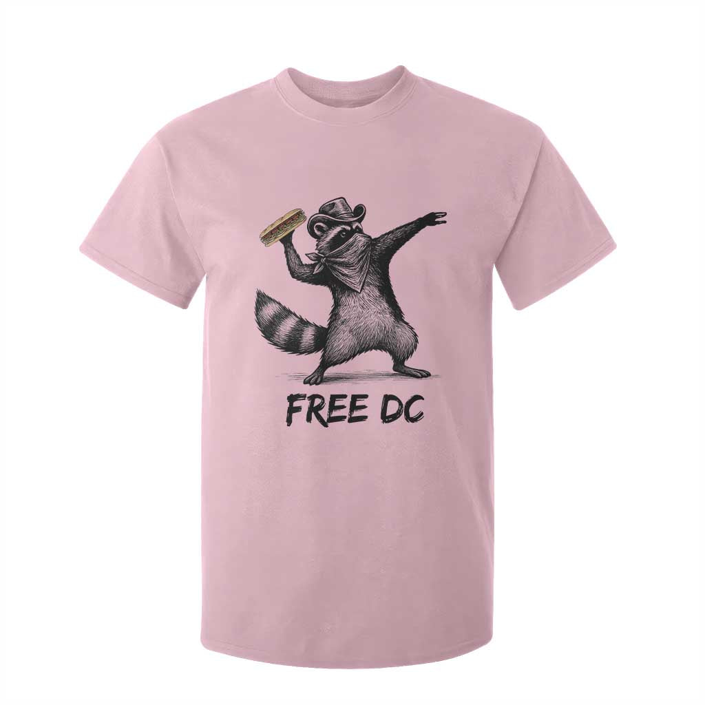 The Sandwich Guy Free DC T Shirt For Kid Funny Racoon Meme TS14 Light Pink Print Your Wear