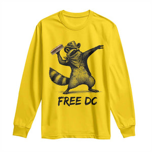 The Sandwich Guy Free DC Long Sleeve Shirt Funny Racoon Meme - Print Your Wear